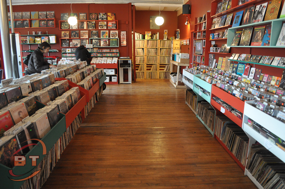 This is the store front.  Lots of classic and hard-to-find vinyl, posters, etc.